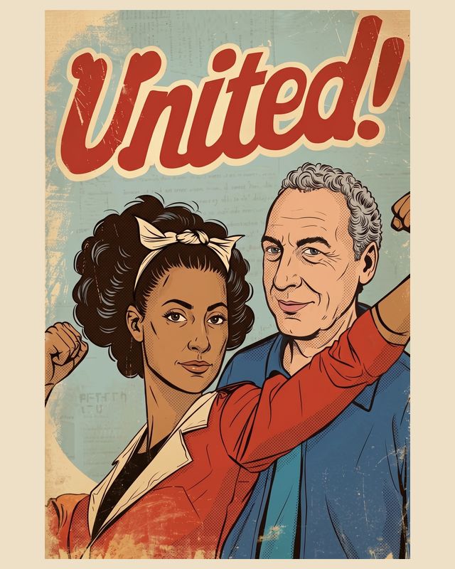 Imán personalizado con cartel retro